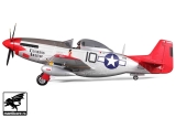 FMS Big Scale P-51D Red Tail V8 silber/rot PNP Set ohne Akku/RC