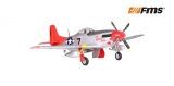 FMS Giant Scale P-51 Mustang Rot PNP Set V8 ohne Akku/RC - 1700mm