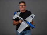 DERBEE P-51D Mustang Warbird PNP blau - 75cm