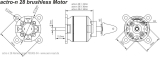 Aeronaut actro-n Brushless Motor 28-4-880 - 880KV