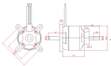 MPBL 8074 170KV 1024g Brushless Aussenläufer