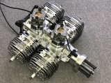 HORNET Engine 165cc V2 4 Zylinder Benzin Motor mir Rot Eloxiertem Kurbelgehäse incl. Elektronischer Zündung