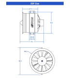 FMS 80mm Ducted Fan / Impeller 12-Blatt incl. 3280-KV2100 PRO V2 Brushless Motor für 6S