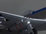 DERBEE P-51D Mustang Warbird PNP blau - 75cm
