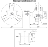 SAITO FA-200R3 3-Zylinder Methanol 4T-Sternmotor