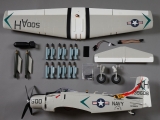 DERBEE A1 Skyraider Warbird PNP grau - 80cm