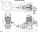 SAITO FG-21 Benzin 4T-Motor - 20,91ccm