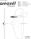 DREAM-FLIGHT WEASEL TREK ARG EPO FORMSCHAUM SEGELFLUGZEUG - 900mm