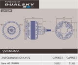 DUALSKY Xmotor GA4000.6 210 KV 28-polig bis 4000W (35-40ccm)