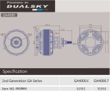 DUALSKY Xmotor GA4000.7 180 KV 28-polig bis 4300W (35-40ccm)