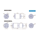 DUALSKY XM2838EG-11L GLIDER 1100KV 312W Brushless Motor - Lang-Version
