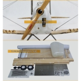 VALUEPLANES TIGER MOTH DEHAVILLAND DH82A HOLZBAUSATZ 1:3,8 2,36M MIT METALLBESCHLÄGEN UND GFK MOTORHAUBE