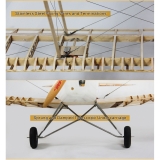 VALUEPLANES TIGER MOTH DEHAVILLAND DH82A HOLZBAUSATZ 1:3,8 2,36M MIT METALLBESCHLÄGEN UND GFK MOTORHAUBE