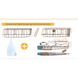 VALUEPLANES TIGER MOTH DEHAVILLAND DH82A HOLZBAUSATZ 1:3,8 2,36M MIT METALLBESCHLÄGEN UND GFK MOTORHAUBE