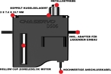 CHASERVO DS06 15T 7,4mm 6,2g Digital Servo für F3K, F5K u.ä.