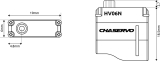 CHASERVO HV06N 15T 6mm HV Servo ohne Befestigungslasche für F3K, F5K u.ä.