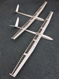 rs-aero rock4k Holzbausatz V-Leitwerk in Balsa- Sperrholzbauweise 2030mm