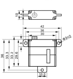 Robbe Modellsport FS 124 BB MG HV Digital Flächen Servo Abmessungs-kompatibel X10 Mini, mit Softstart