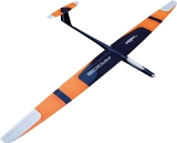 Robbe Modellsport ARGOS ARF Voll-CFK 2,75m Elektro Segler Voll-Carbon, Weiss/Blau/Neon Orange