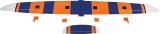 Robbe Modellsport Amplitude PNP Voll-GfK/CfK Hotliner Neon Orange/Blau, eingebaute Servos und Antrieb