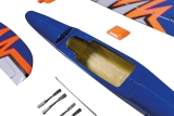Robbe Modellsport Amplitude PNP Voll-GfK/CfK Hotliner Neon Orange/Blau, eingebaute Servos und Antrieb