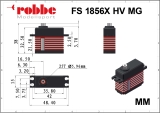 Robbe Modellsport FS 1856X HV MG Digital Brushless Servo 15mm 45g 18kg/cm