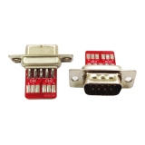 D-SUB 9 Stecker / Buchse Lötplatinen 2 Stk