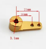 Bugfahrwerk Anlenkhebel 3mm Alu