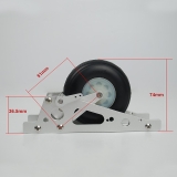 Segler Einziehfahrwerk Alu mit 70mm Rad