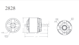 Robbe Modellsport RO-POWER TORQUE 2828 1350 K/V Brushless Motor