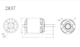 Robbe Modellsport RO-POWER TORQUE 2837 1100 K/V Brushless Motor