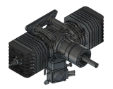 HORNET Engine 75cc Boxer Benzin Motor incl. Elektronischer Zündung