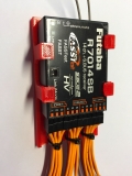 Futaba R7014SB R7114SB R7214SB R7314SB Empfängerhalterung mit Servokabel Zugentlastung - Schwarz
