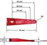 Kuza Servohebel 1-Arm Futaba 25T 32/26/20mm 1.25" M2 Heavy Duty V2 Aluminium