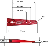 Kuza Servohebel 1-Arm Hitec 24T 32/26/20mm 1.25" M2 Heavy Duty V2 Aluminium