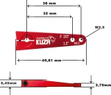 Kuza Servohebel 1-Arm Futaba 25T 38/32mm 1.5" M2,5 Heavy Duty V2 Aluminium