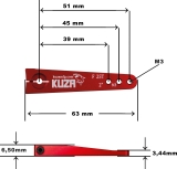 Kuza Servohebel 1-Arm Futaba 25T 51/45/39mm 2" M3 Heavy Duty V2 Aluminium