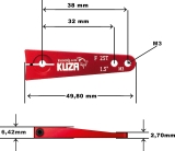 Kuza Servohebel 1-Arm Futaba 25T 38mm/32 1.5" M3 Heavy Duty V2 Aluminium