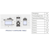 Bay-Tec Eco-Line Servo MG 958 - 20kg - 20mm - 65g