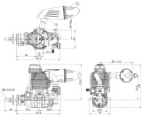 O.S. GF30 II 30cc 4-Stroke Gasoline Engine w. Silencer