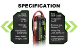 OVONIC 3S 35C 11,1 V 2200 mAh kurzer LiPo-Akku mit XT60 Stecker