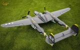 VQ Model P-38 Lightning 2100mm ARF Olive 2 Mot
