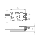 Powerbox PBS-TAV inkl. Pitotrohr "Professional" / P²-BUS, FastTrack, Jeti-EX, S.BUS2, M-Link, SRXL2,