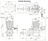 SAITO FG-17 Benzin 4T-Motor - 17,2ccm