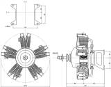 SAITO FG-73R5 BENZIN MOTOR 5-ZYLINDER