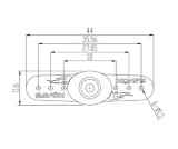 Servo Horn Double Sided Plastic High Torque 25T (2)