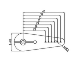 Savöx Servo Horn Singel Alu High Torque 25T - SH-82