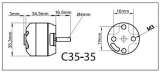 ROXXY BL Outrunner C35-36-950kV Bürstenloser-High Quality-Brushless Außenläufer-Elektromotor
