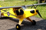 VQ-Model Aircraft J3 - CUB U.S. ARMY Yellow U.S. ARMY 46 size EP-GP - ARF - 1620mm