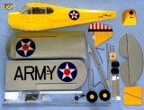 VQ-Model Aircraft J3 - CUB U.S. ARMY Yellow U.S. ARMY 46 size EP-GP - ARF - 1620mm